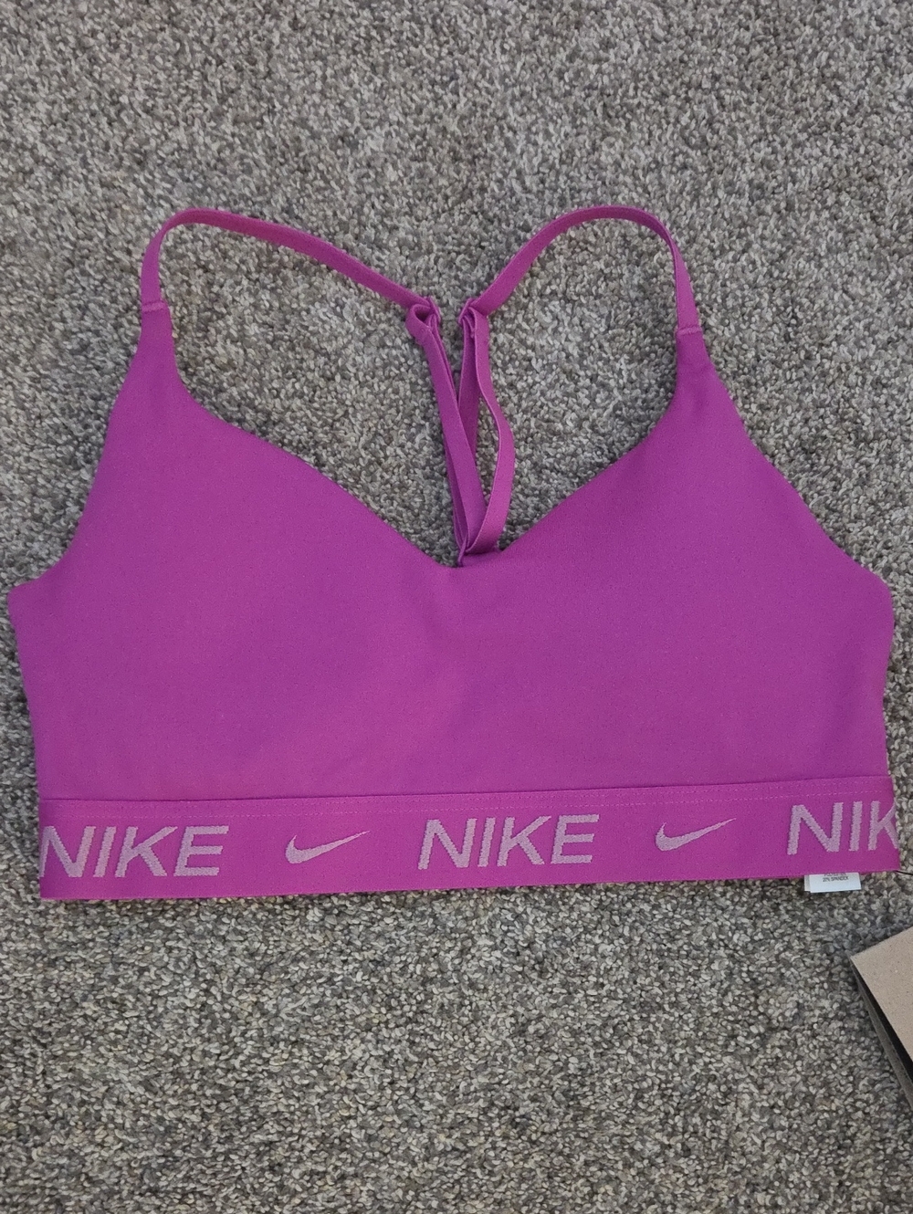 Nike Indy Padded Training Sports Bra Purple Size XS NWT - Picture 2 of 5